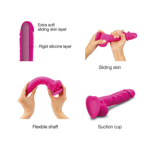 Sliding Skin Realistic Dildo With Minimal Design | Harness Compatible Large Dildo By Strap-On-Me