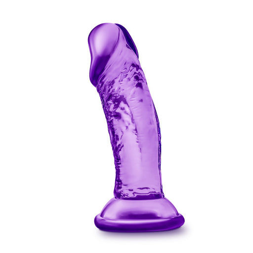 B Yours Sweet N Small 4in Dildo W/ Suction Cup Purple  - purple dildo