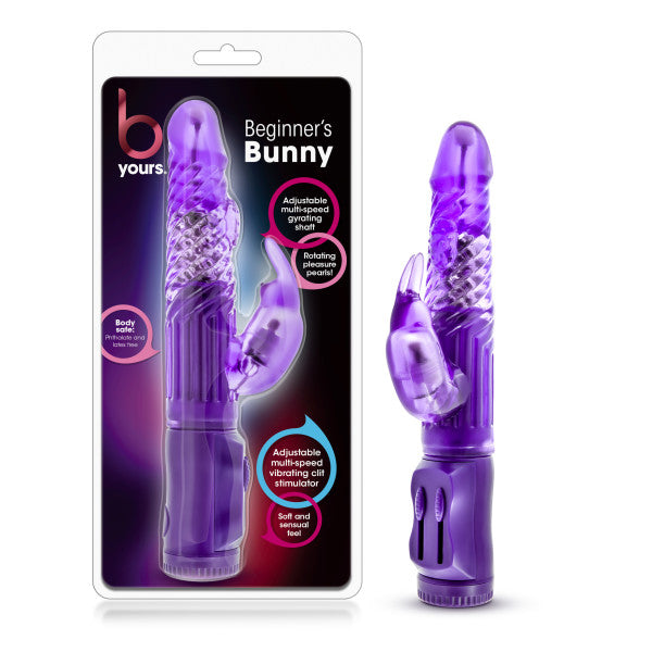 B Yours Beginner's Bunny Purple Rabbit Vibrator  - beginner sex toy