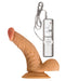 All American Whopper 7in with Balls - realistic vibrating dildo with suction and remote