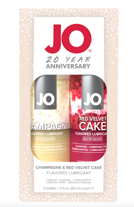 Jo Champagne 2 Oz & Red Velvet 2 Oz Set - Water based Lube