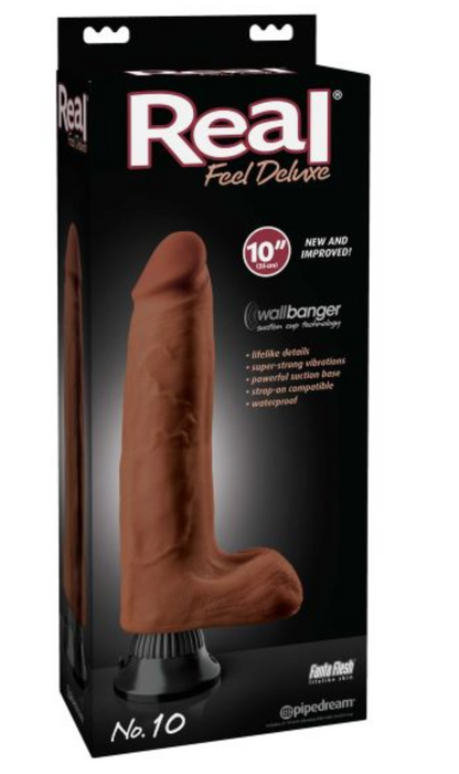 Real Feel Deluxe True To Life Experience Vibrator Dildo | Realistic Sensation With Sensual Colors And Texture