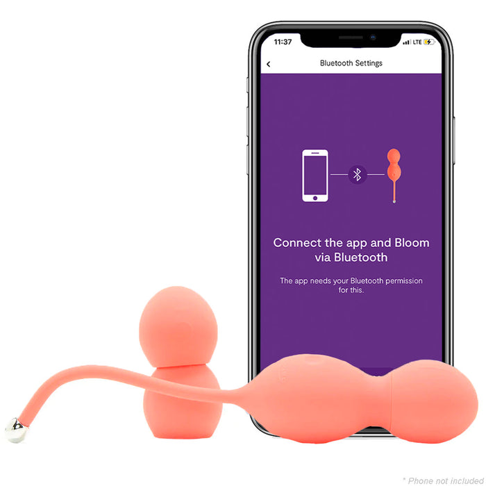 We-Vibe Bloom Rechargeable Silicone Vibrating Kegel Balls Coral