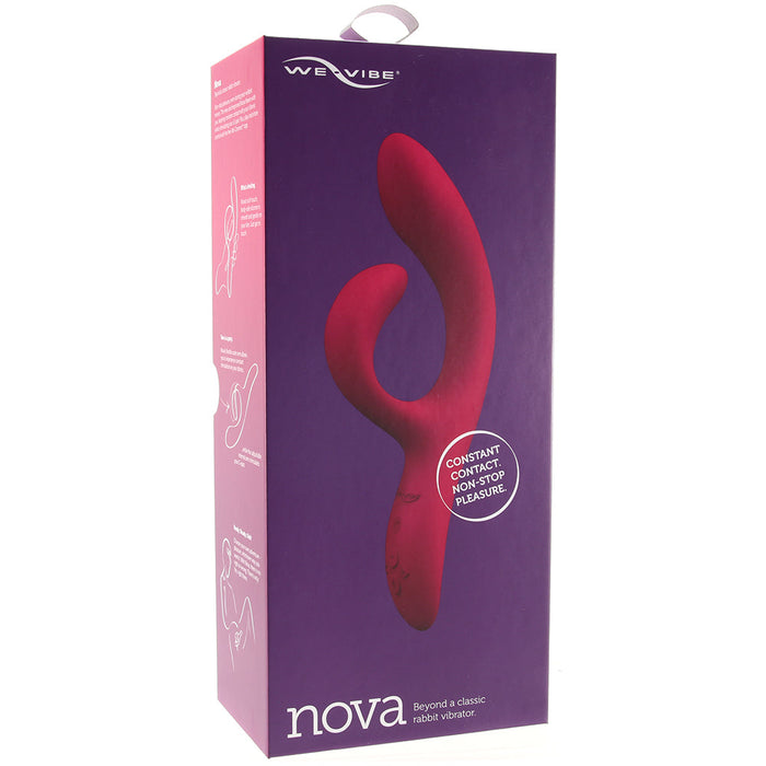 We-Vibe Nova 2 Rabbit Vibrator for Women | Adult Toys for Couples | Pink App Controlled Vibe