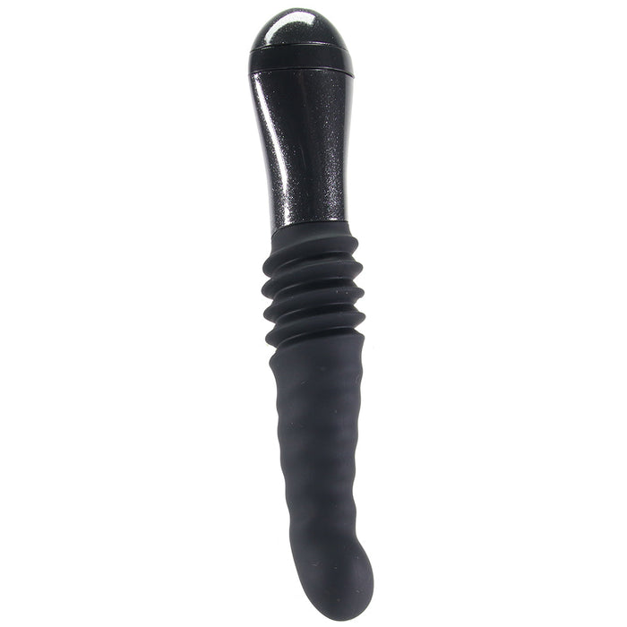 Blush Temptasia Lazarus Rechargeable 10 in. Silicone Thrusting Dildo Black