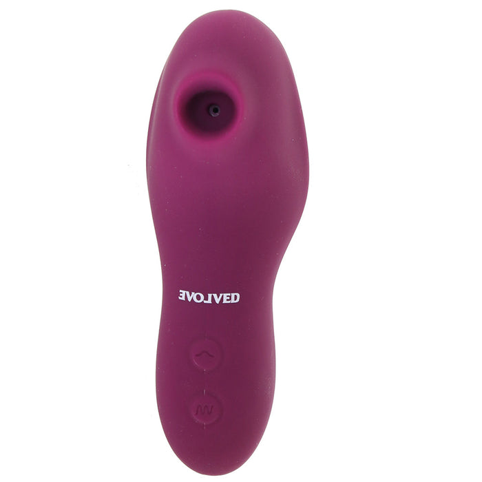 Evolved Sucker For You Rechargeable Silicone Suction Finger Vibrator Purple