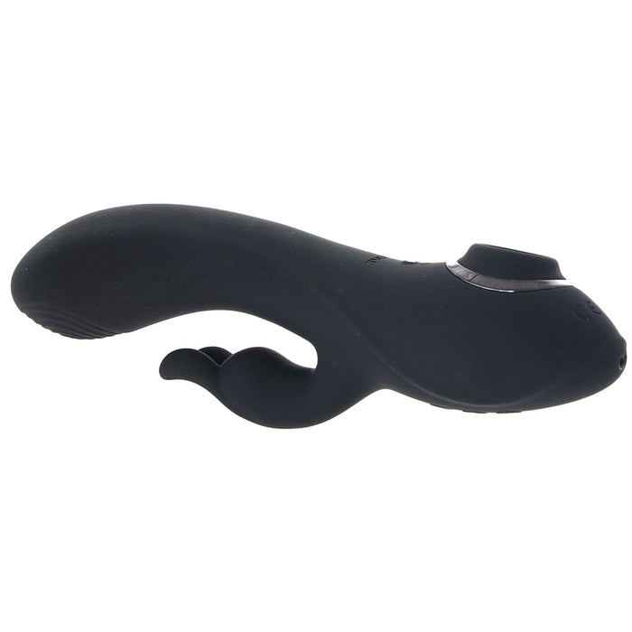 Evolved Rabbit Hole 3-in-1 Rechargeable Triple Stimulation Silicone Suction Vibrator Black