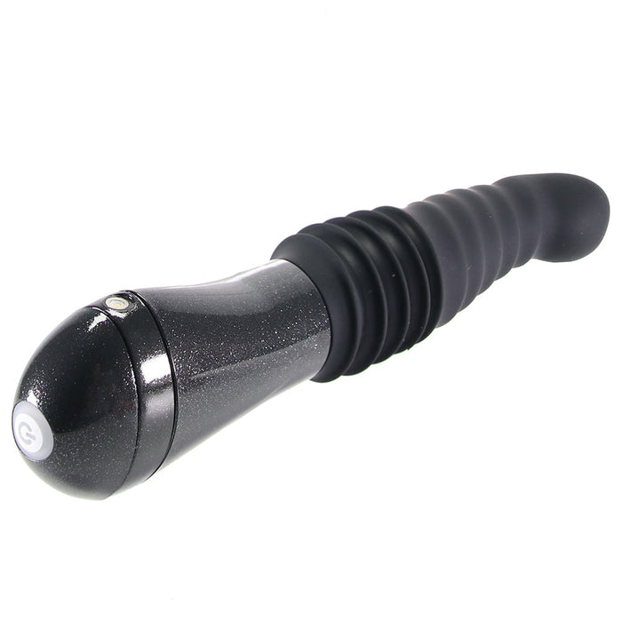 Blush Temptasia Lazarus Rechargeable 10 in. Silicone Thrusting Dildo Black