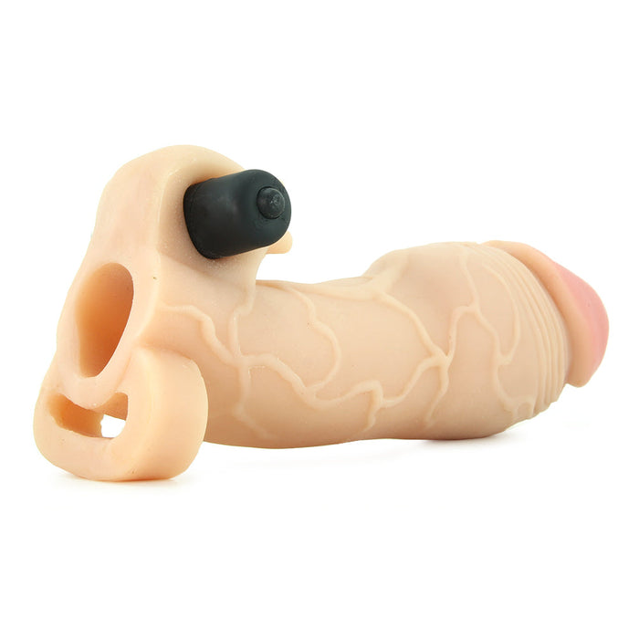 Pipedream Fantasy X-tensions Vibrating Real Feel 2 in. Extension With Ball Strap Beige