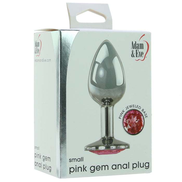 Pink Jeweled Base Metal Anal Plug By Adam And Eve | Radiant Backdoor Play With Sparkling Adam And Eve Plug