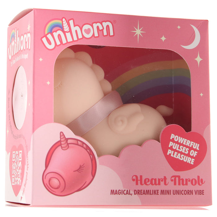 Unihorn Heart Throb Pulsing Vibrator Pink