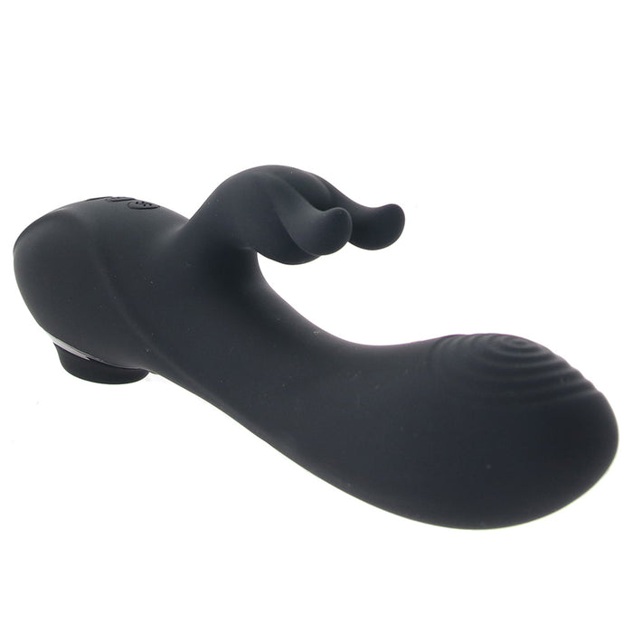 Evolved Rabbit Hole 3-in-1 Rechargeable Triple Stimulation Silicone Suction Vibrator Black