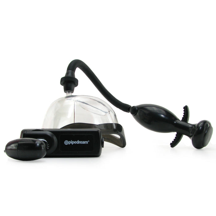 Pipedream Fetish Fantasy Extreme Vibrating Pussy Pump Clear/Black