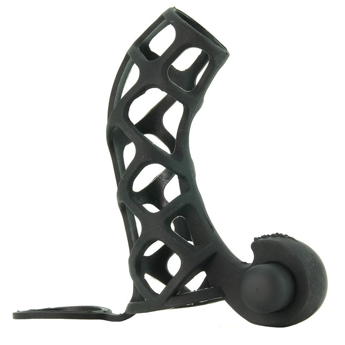 Pipedream Fantasy X-tensions Vibrating Extreme Silicone Power Cage Black