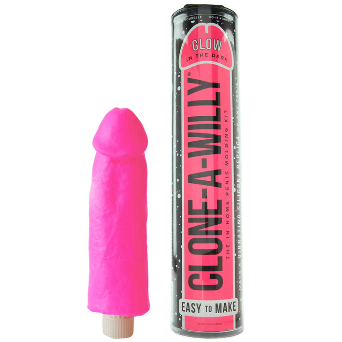 Clone-A-Willy Hot Pink Glow In The Dark