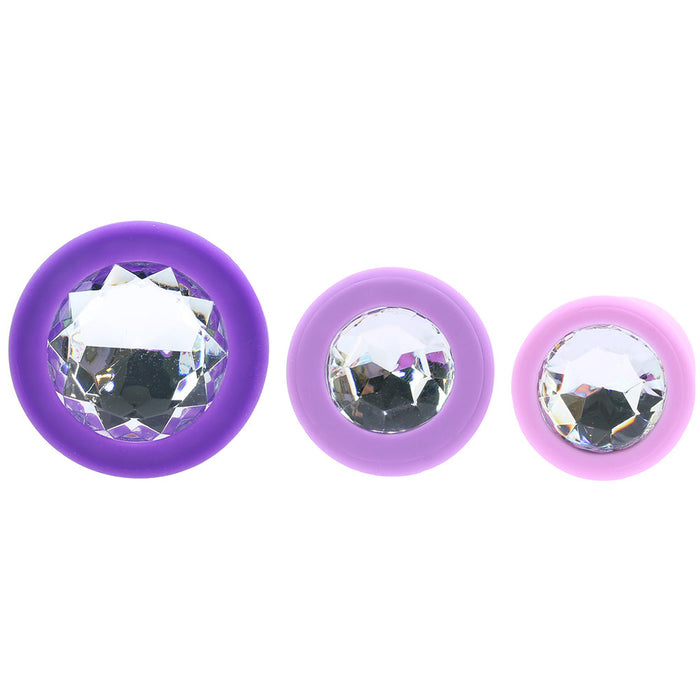Pipedream Fantasy For Her 3-Piece Silicone Her Little Gems Trainer Plug Set Purple