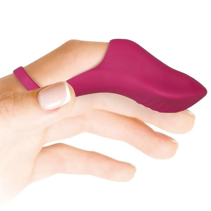 Evolved Frisky Finger Rechargeable Silicone Finger Vibrator Burgundy