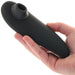 Womanizer Female Stimulator | Slight Curved Handle For Easier Hold | Ergonomic Oval Opening For Better Coverage 