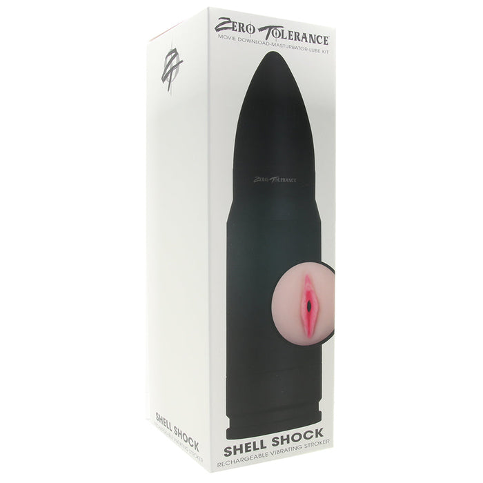 Vibrating And Squeezable Designed Male Stroker | User Friendly With Ergonomic Ammo Grip Design By Shell Shock 