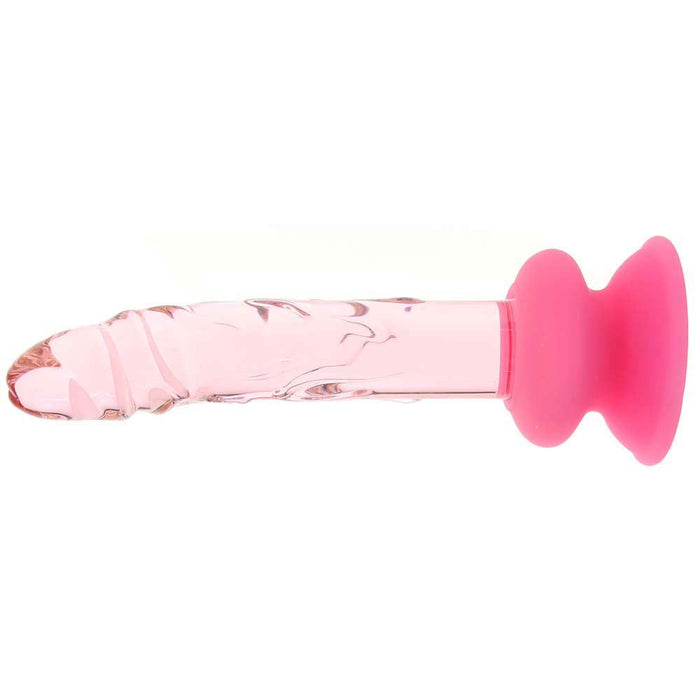 Pipedream Icicles No. 86 Realistic 7 in. Glass Dildo With Suction Cup Pink
