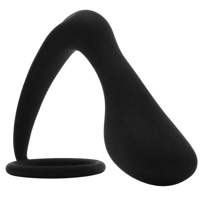 Pipedream Anal Fantasy Collection Silicone Ass-Gasm Cockring Plug Black