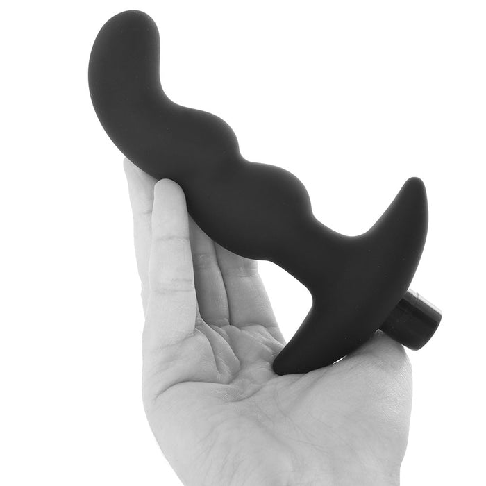 Blush Anal Adventures Platinum Silicone Rechargeable Vibrating Prostate Massager 03 Black