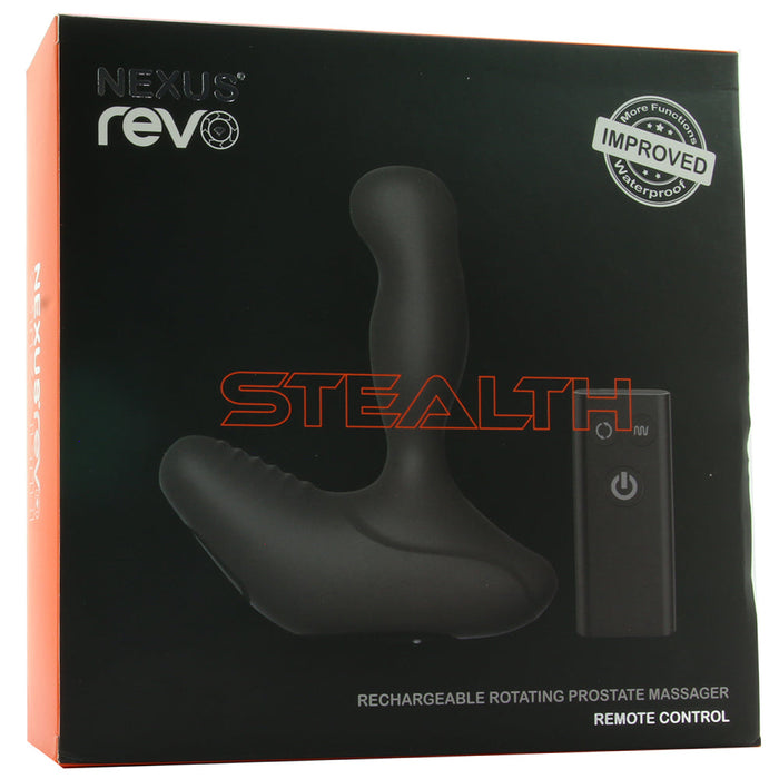 Nexus REVO STEALTH Remote Control Rotating Prostate Massager - Black