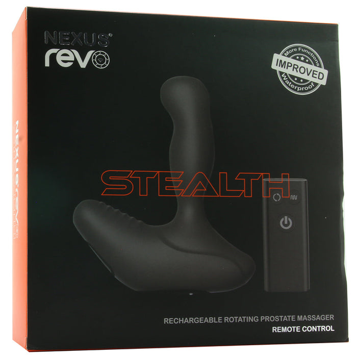 Nexus REVO STEALTH Remote Control Rotating Prostate Massager - Black | Couples Co. Nexus REVO STEALTH Remote Control Rotating Prostate Massager - Black | Couples Co.