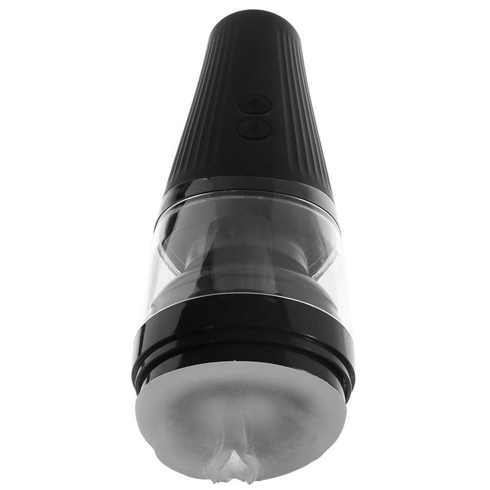 Blush M for Men Torch Joyride Rechargeable Hands-Free Thrusting Masturbator Frosted