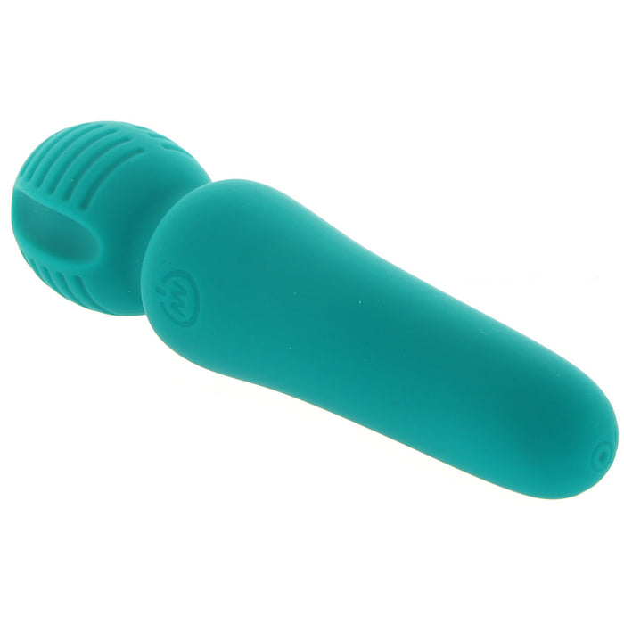 Adam & Eve Eve's Petite Private Pleasure Wand Rechargeable Silicone Wand Vibrator Green