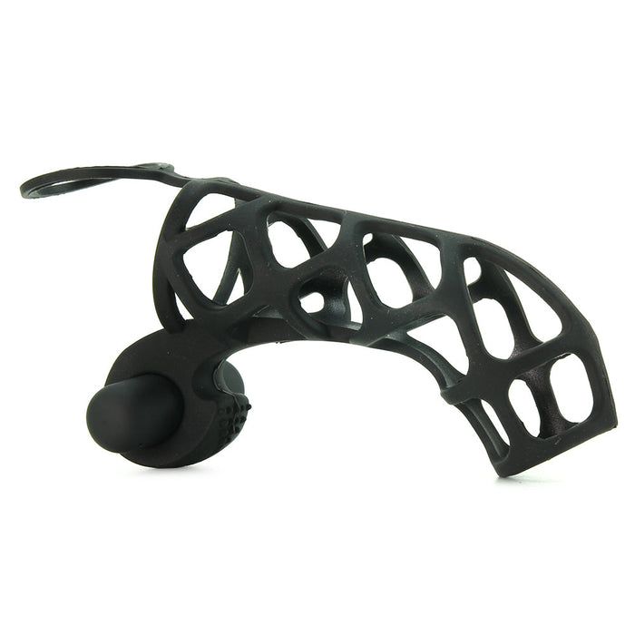 Pipedream Fantasy X-tensions Vibrating Extreme Silicone Power Cage Black