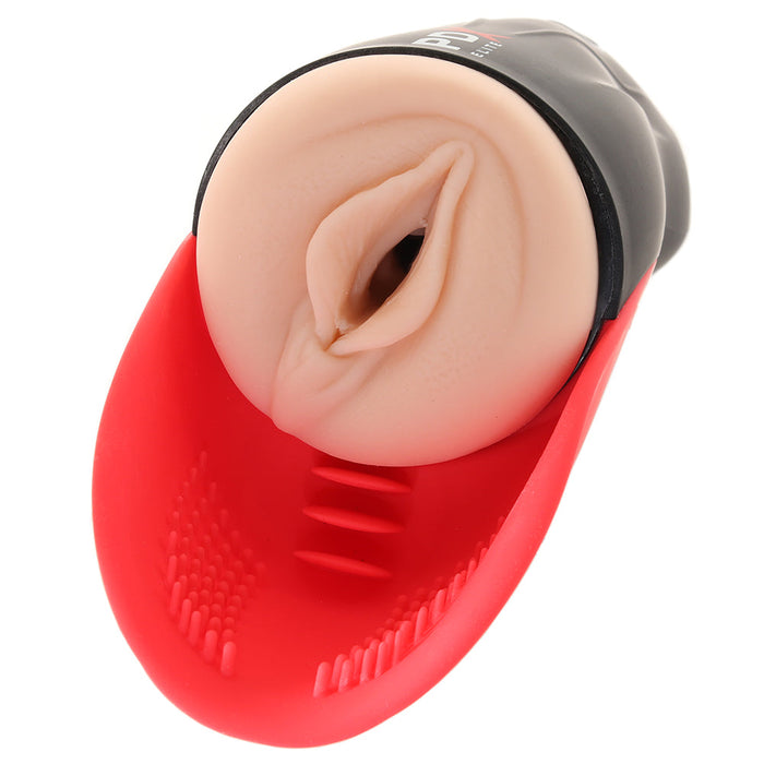 PDX Elite Fuck-O-Matic Rechargeable Vibrating Suction Stroker With Ball Cradle