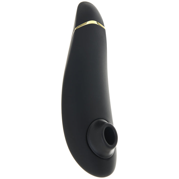 Womanizer Luxurious Black Pleasure Air Toy | Comes With Medium-Sized Stimulation Head | Small Stimulation Head In Separate Pouch Included