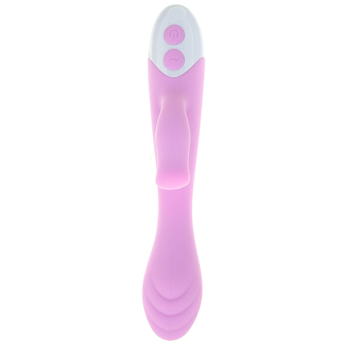 Evolved Pleasing Petal Rechargeable Silicone Flicking Dual Stimulator Light Purple