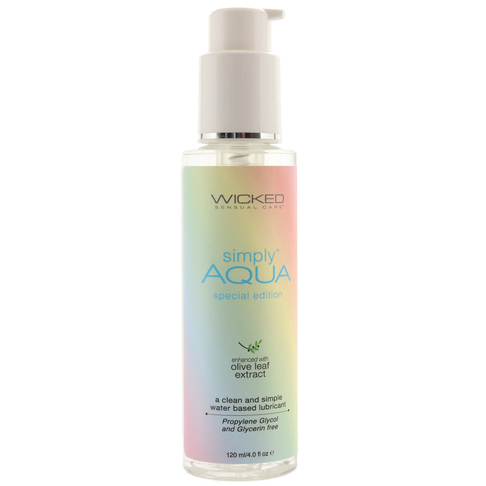 Wicked Simply Aqua LGBTQ+ Special Edition Water Based Lubricant 4 oz.