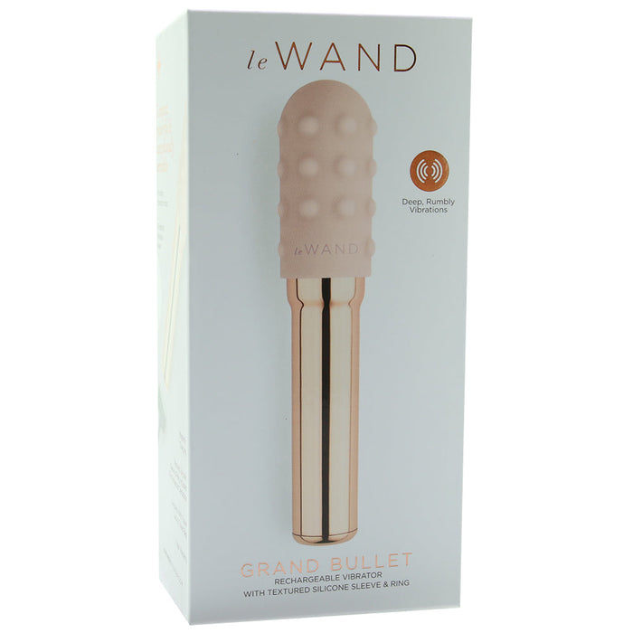 Le Wand Chrome Grand Bullet Rechargeable Vibrator Rose Gold