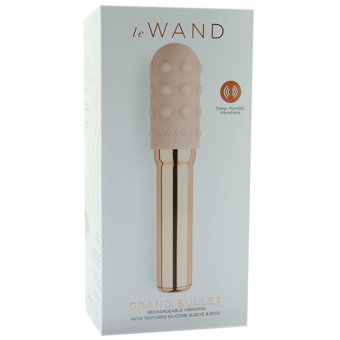 Le Wand Chrome Grand Bullet Rechargeable Vibrator Rose Gold Le Wand Chrome Grand Bullet Rechargeable Vibrator Rose Gold