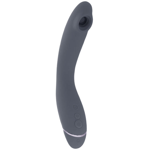 Womanizer Dark Grey Female Stimulator | Combination Of Internal Pleasure Air Stimulation And Vibrations | Gentle Air Vibrations Suck And Massage Together