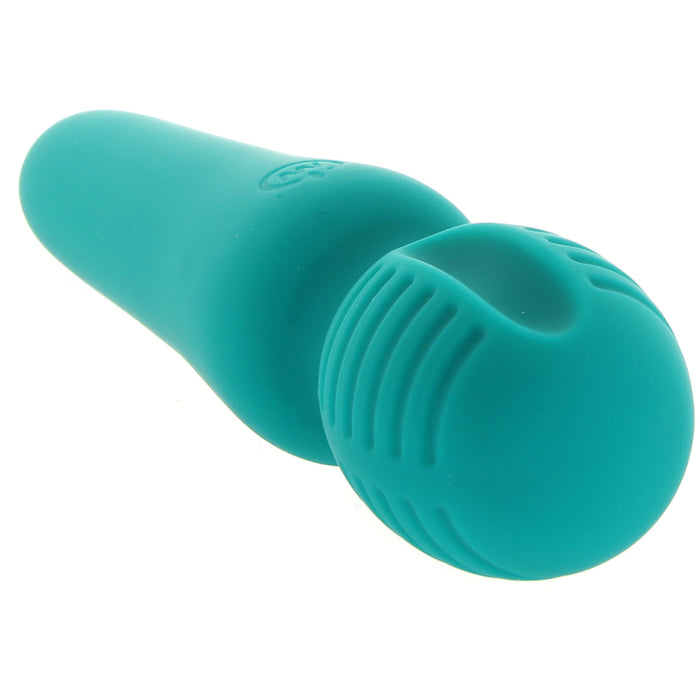 Adam & Eve Eve's Petite Private Pleasure Wand Rechargeable Silicone Wand Vibrator Green