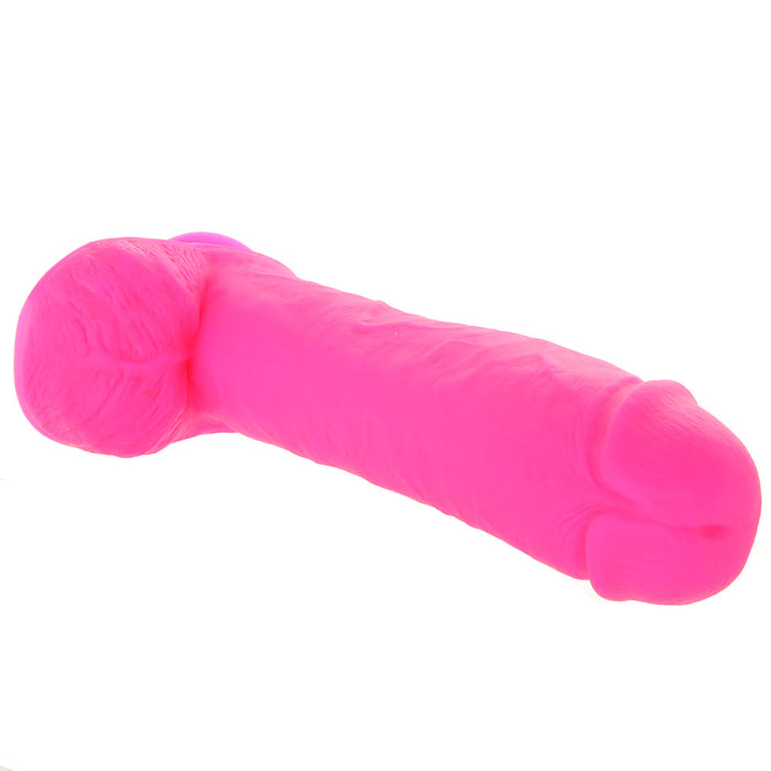 Blush Neo Elite Encore Rechargeable Remote-Controlled 8 in. Silicone Vibrating Dildo with Balls & Suction Cup Purple