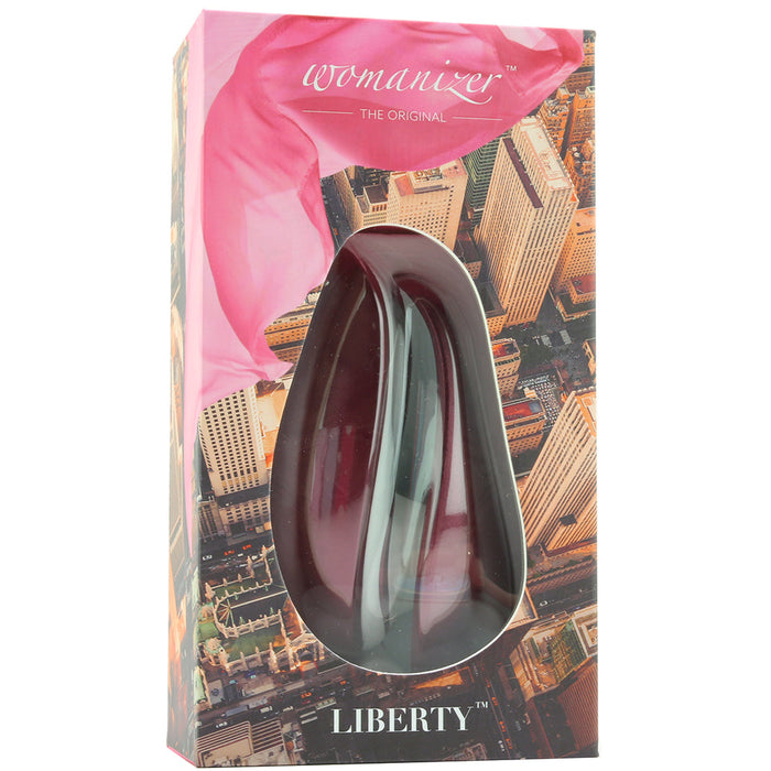 Womanizer Wine-Hued Clitoral Pleasure Air Toy | LED Charging Level Indicator Feature | 120 Minutes Battery Run Time