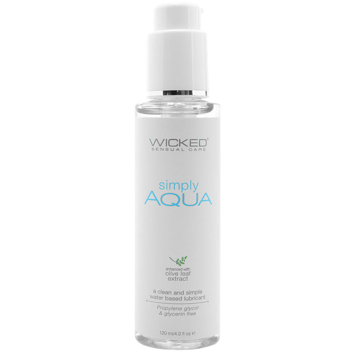 Wicked Simply Aqua Water Based Lubricant 4 oz.