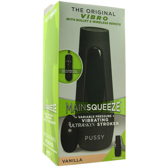 Main Squeeze The Original Vibro Pussy Vanilla | Male Mastubator | Stroker