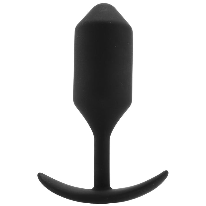 b-Vibe Snug Plug 3 Weighted Silicone Anal Plug Black | Butt Plug