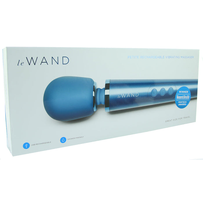 Le Wand Petite Rechargeable Massager Blue