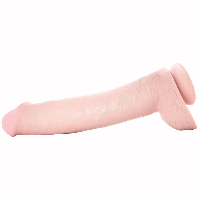 Pipedream King Cock 15 in. Cock With Balls Realistic Suction Cup Dildo Beige