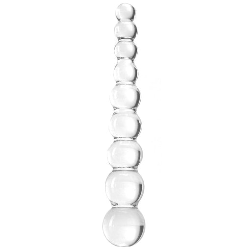 Hand-Crafted Beaded Glass Dildo | Clear Icicles. 2
