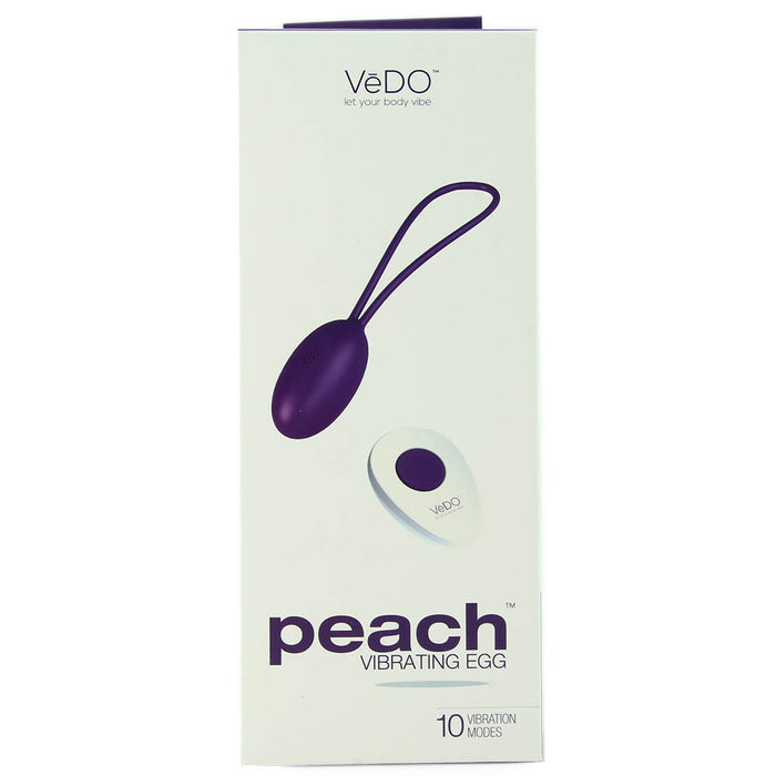 VeDO Peach Rechargeable Egg Vibe - Into You Indigo