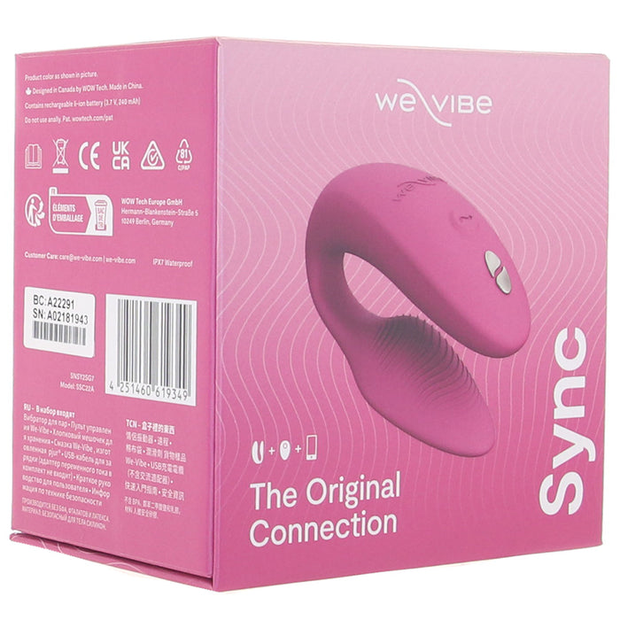 We-Vibe Sync Rechargeable Silicone Couples Vibrator Rose