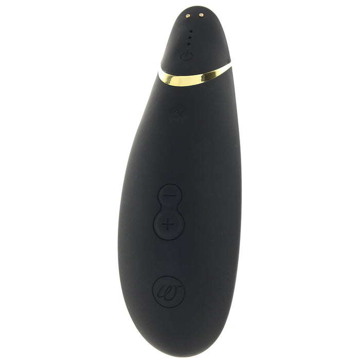 Black Clitoral Pleasure Stimulator By Womanizer | Four Controlled Button Vibrator | 14 Intensity Levels And Autopilot Mode Features